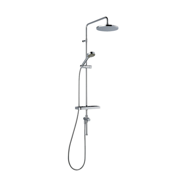 FM Mattsson 9000E hoofddoucheset met handdouche en omstel, antikalk, Eco Flow 12 l/min, chroom