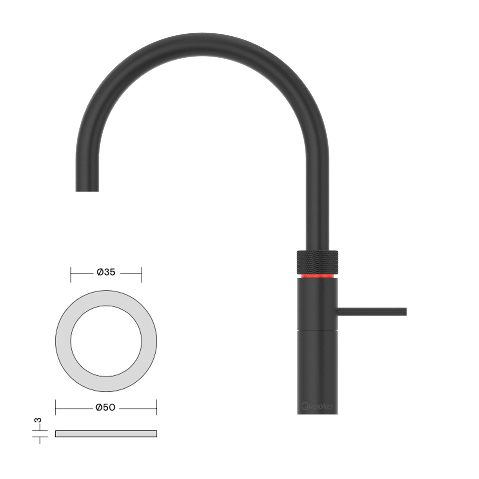 Quooker Fusion 3-in-1 Kokendwaterkraan Mengkraan Keukenkraan