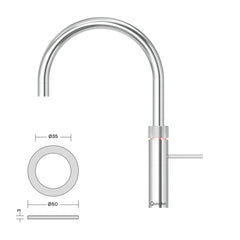Quooker Fusion 3-in-1 Kokendwaterkraan Mengkraan Keukenkraan