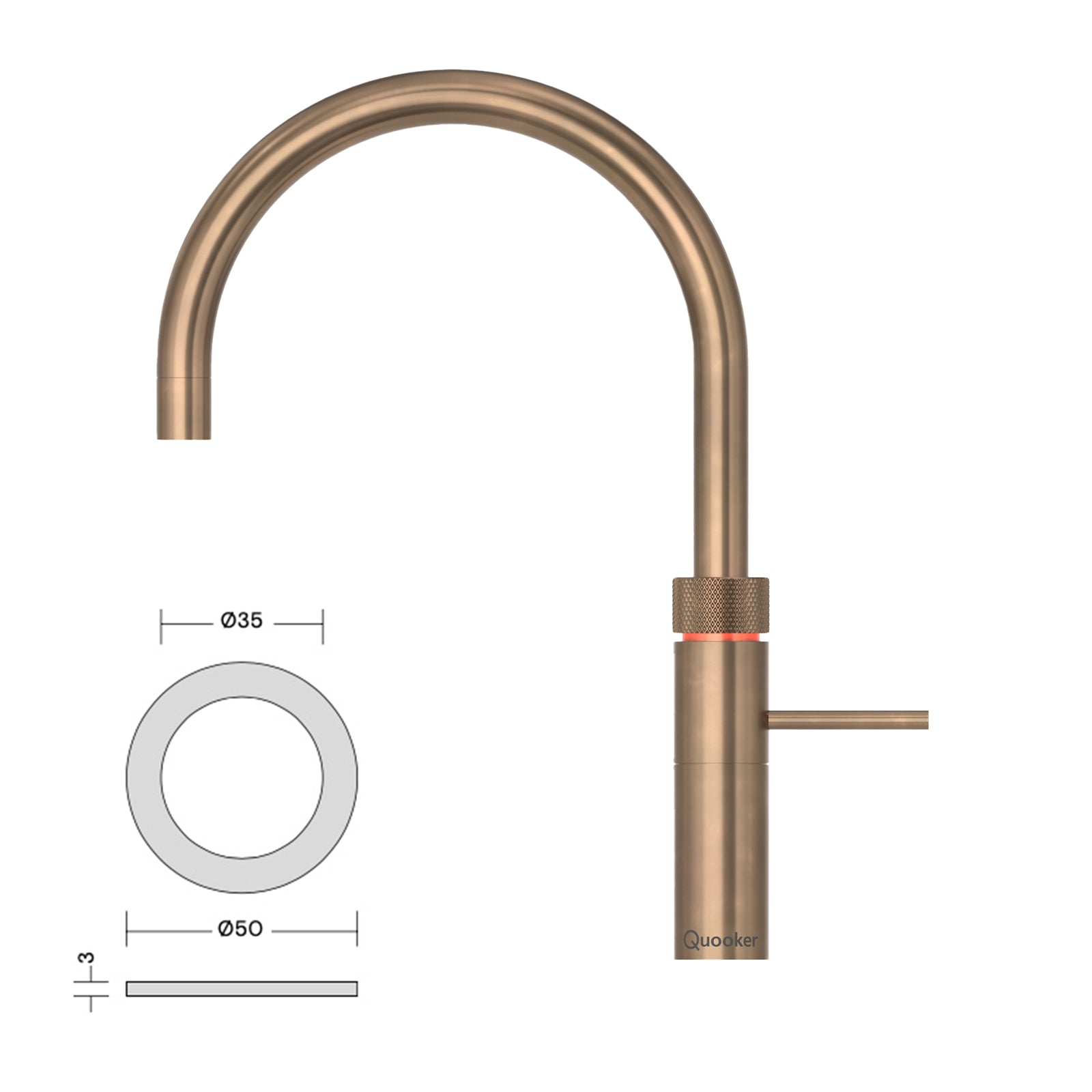 Quooker Fusion 3-in-1 Kokendwaterkraan Mengkraan Keukenkraan