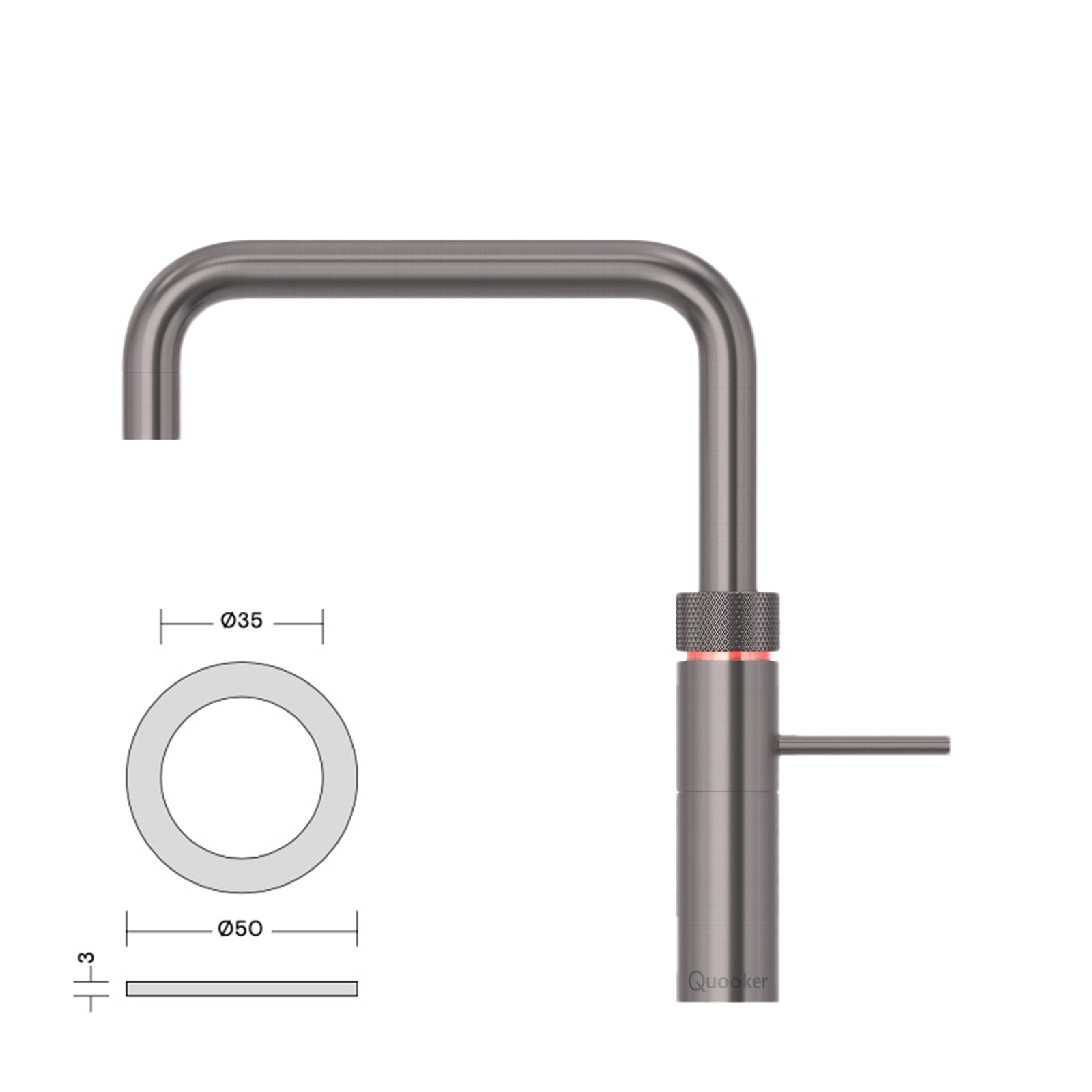 Quooker Fusion 3-in-1 Kokendwaterkraan Mengkraan Keukenkraan
