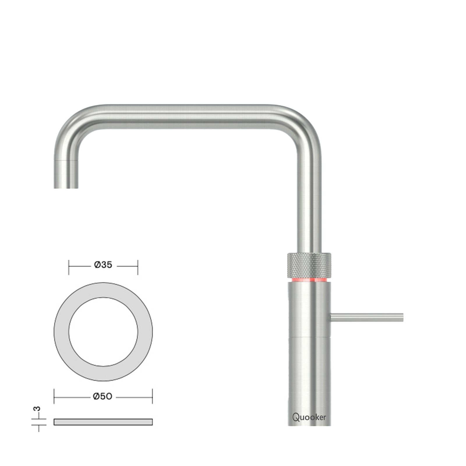 Quooker Fusion 3-in-1 Kokendwaterkraan Mengkraan Keukenkraan