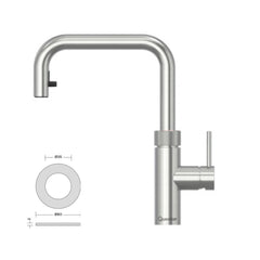 Quooker Flex Alles-in-één kokendwaterkraan met uittrekbare slang