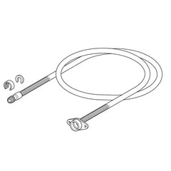 LAUFEN Cleanet Navia flexibele slang met koppelstuk Art. H8946000000001