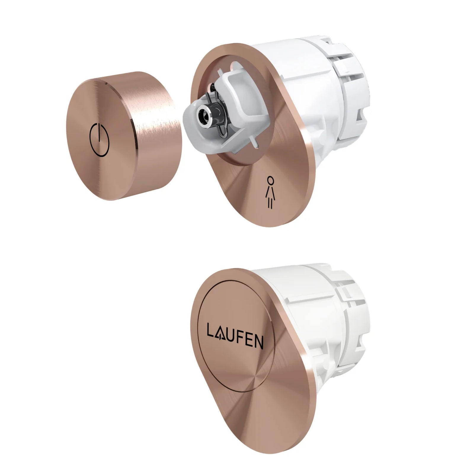LAUFEN Cleanet Riva losse knop controller en zij-element Rosé Goud Art. H8956981620001