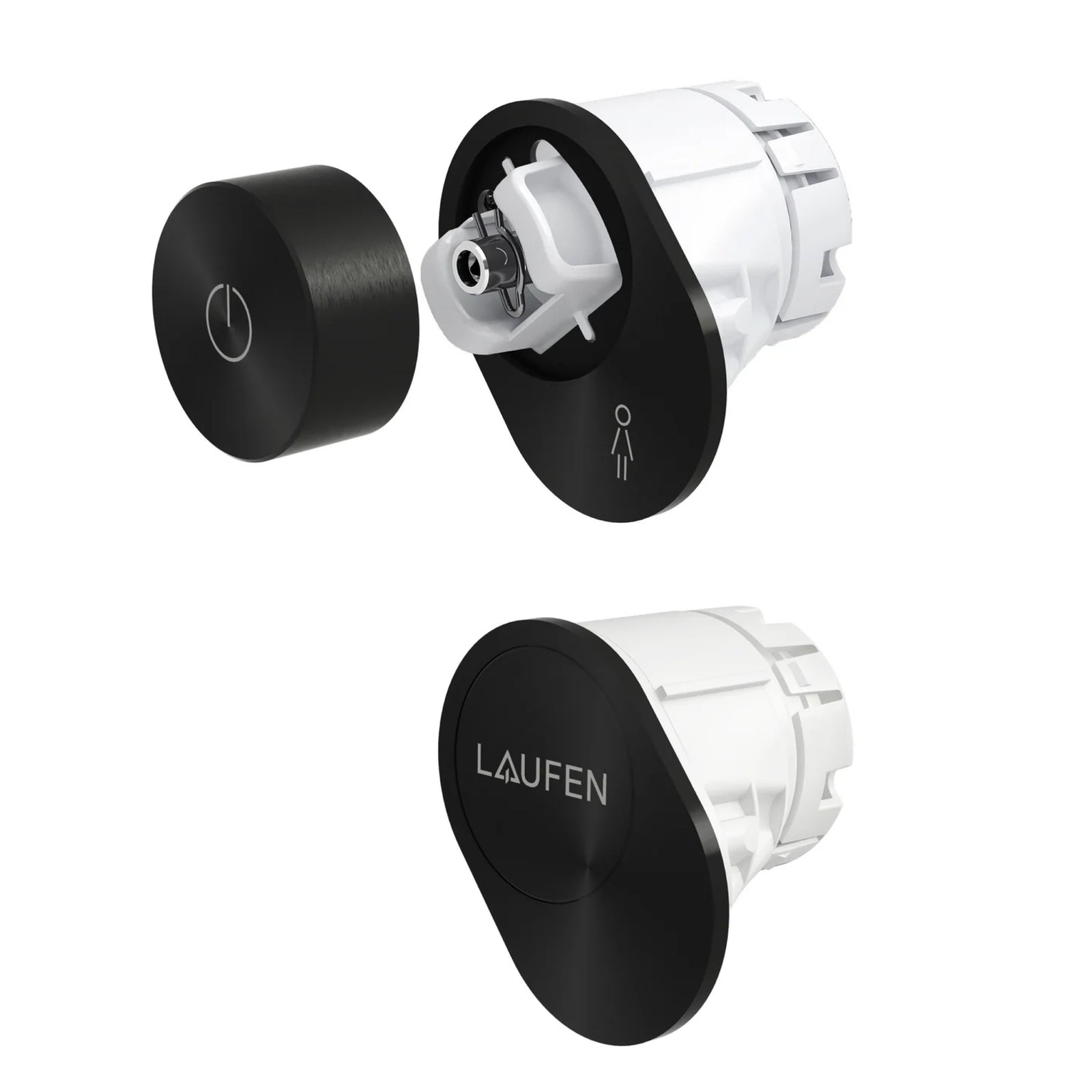 LAUFEN Cleanet Riva losse knop controller en zij-element Zwart Mat Art. H8956981630001