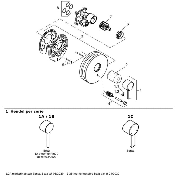 Onderdelentekening Kludi KLO650A-88011