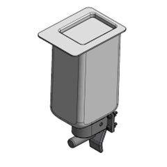 KWC zeepdispenser tank met hendel KWC STR618 Artikelnummer 3600012851