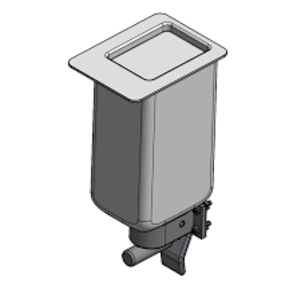 KWC zeepdispenser tank met hendel KWC STR618 Artikelnummer 3600012851