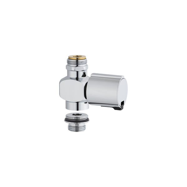 Mora afsluiter (on/off valve) voor Mora Term en Mora Mix spoelkranen, compleet, chroom 129206.AE
