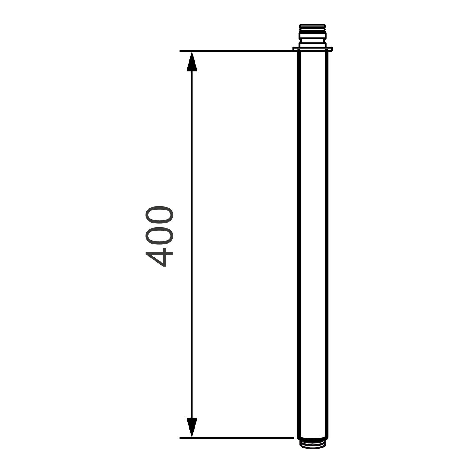 Mora verlengstuk voor Mora Shower System, chroom 130366