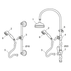 Mora glijstangclip voor Mora Classic glijstang 130550.AE