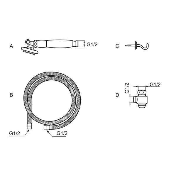 Mora Safe handdouche Ø 85 mm met grote sproeigaten, remt legionellagroei 130737