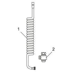 Mora AntiBactus doucheslang met zelfaflopend ventiel, 55–200 cm 131056.AE