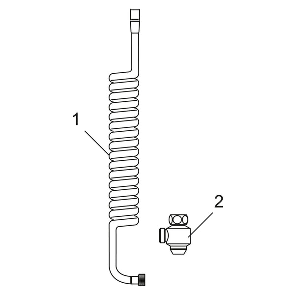Mora AntiBactus doucheslang met zelfaflopend ventiel, 55–200 cm 131056.AE