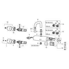 Mora perlatorinzet M22/M24, 5 l/min bij 200–600 kPa 132205.AE