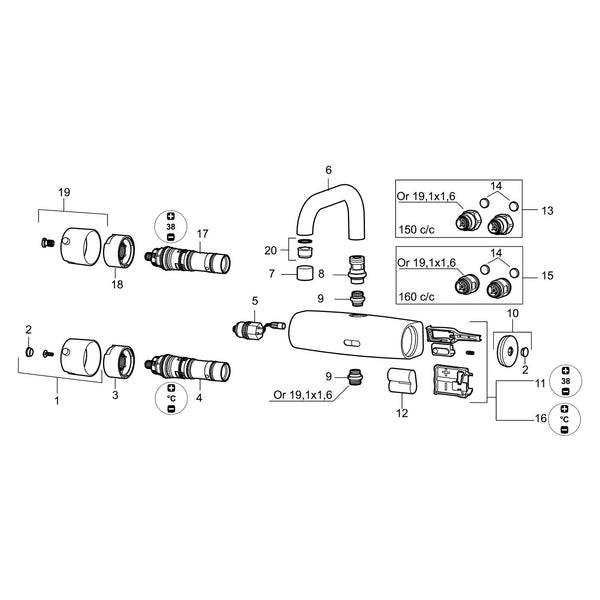 Mora perlatorinzet M22/M24, 5 l/min bij 200–600 kPa 132205.AE