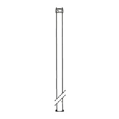 Mora onderste glijstangdeel L=1430 mm voor Mora Cera/Mora Marena glijstang 702004 139896