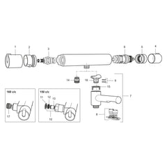 Mora aanslagring voor de aan/uit-greep van Mora Rexx thermostaatkranen 209512.AE