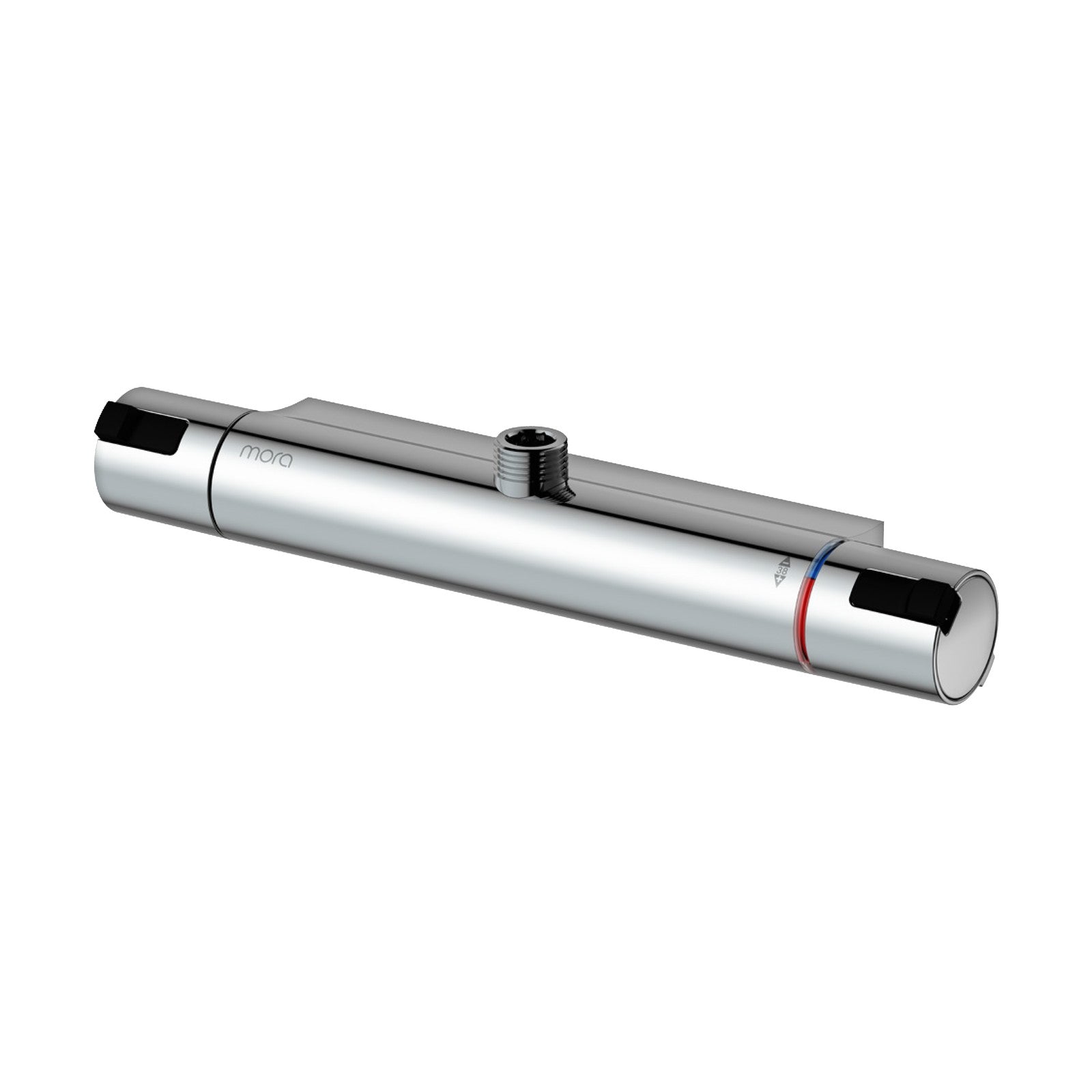 Mora Cera T4 douchethermostaat met douche-aansluiting boven, incl. S-koppelingen, chroom