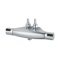 Mora Cera T4 douchethermostaat, hartmaat 40 mm, leidingaansluiting boven, douche-aansluiting onder, 