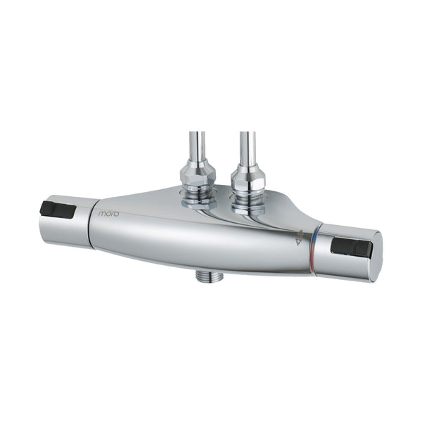 Mora Cera T4 douchethermostaat, hartmaat 40 mm, leidingaansluiting boven, douche-aansluiting onder, 