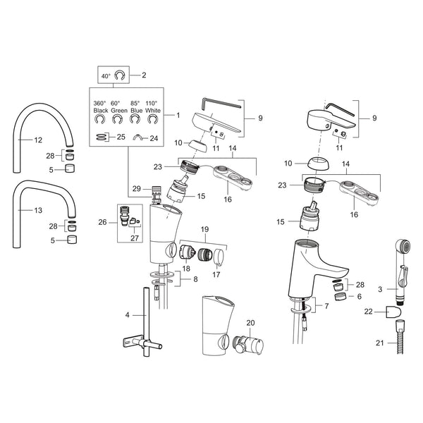 Mora Cera B5 wastafelkraan met constante doorstroming 5 l/min, chroom