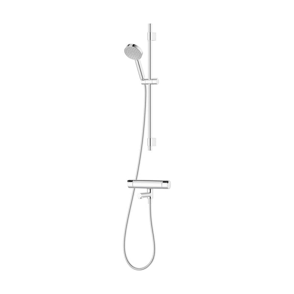 Mora MMIX II bad- en doucheset met badthermostaat en doucheset, hartmaat 150 mm, chroom