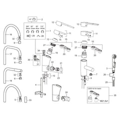 Mora perlator M22 binnendraad met kogelgewricht, 7–9 l/min voor MMIX kranen 409343.AE