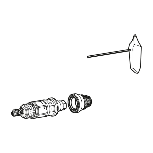 Mora thermostaatbinnenwerk compleet met servicegereedschap voor Mora Tronic douchepaneel WMS 409419.