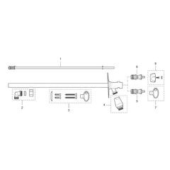 Mora Garden II 400mm Frost-free outdoor tap with key and knob Chrome