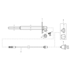 Mora Garden II vorstvrije buitenkraan met sleutel en metalen greep, L=150 mm, chroom