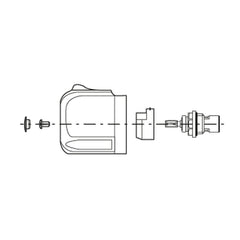 Mora open/dicht-kraanbovendeel ECO met greep voor Mora Cera thermostaatkranen 708240.AE