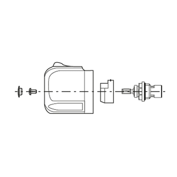 Mora open/dicht-kraanbovendeel ECO met greep voor Mora Cera thermostaatkranen 708240.AE