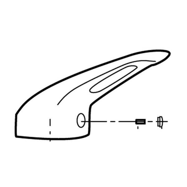 Mora greep ESS L=85 mm voor Mora Cera keukenkranen en Mora uittrekdouche 708294.AE