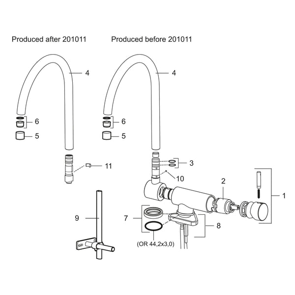 Mora keramische cartouche ESS Ø 40 mm voor Mora Izzy mengkranen 708498.AE