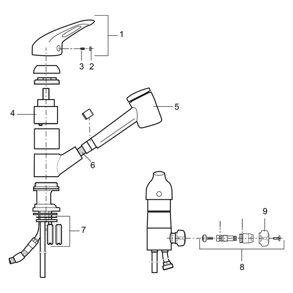 Mora keramische cartouche ESS Ø40 mm voor Mora Cera mengkranen 708499.AE