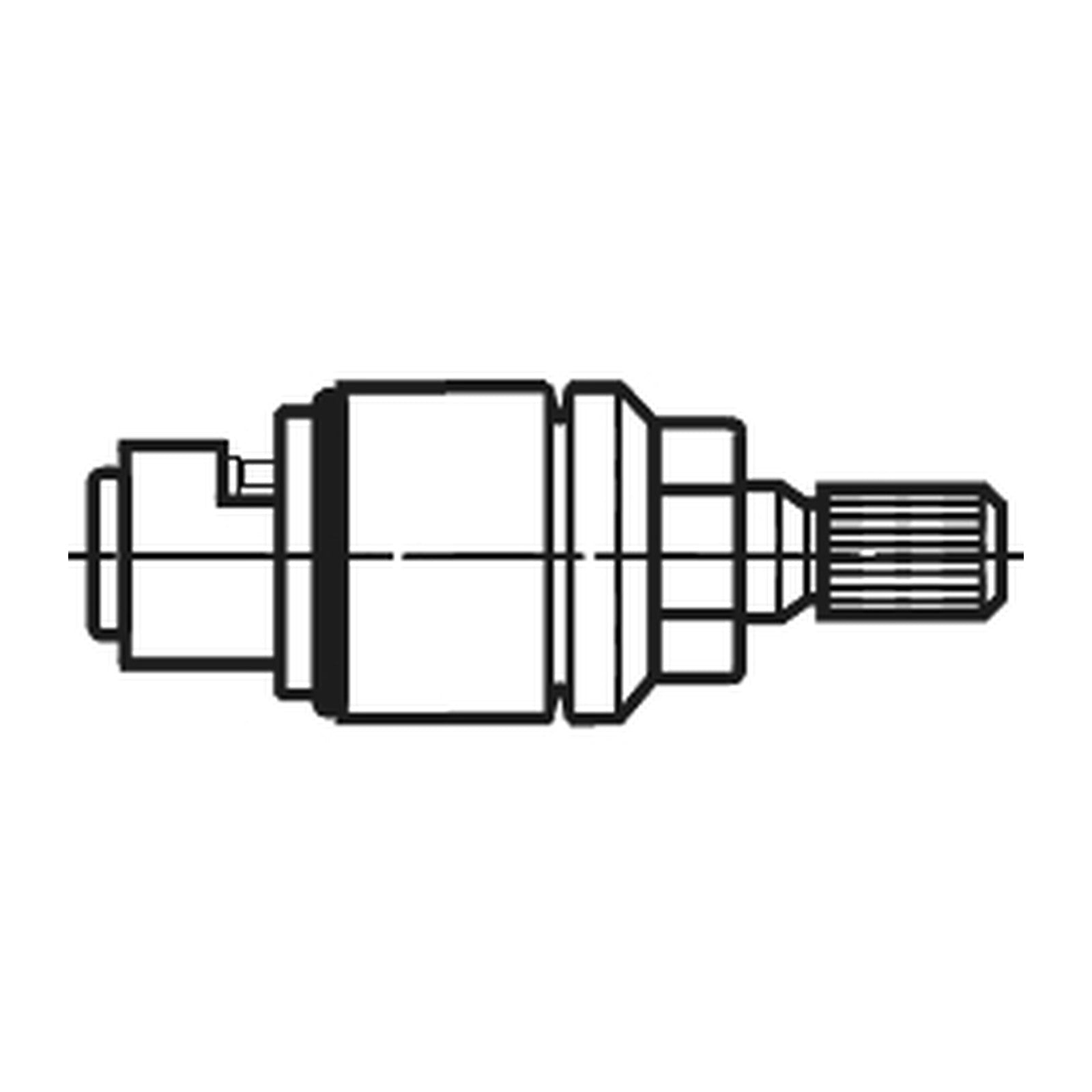 Mora aan/uit-bovendeel M22x1, 90°, voor Mora Izzy thermostaatkranen 708758.AE