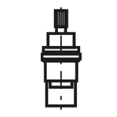 Mora aan/uit-bovendeel G½ voor Mora Mega thermostaatkranen 719026.AE