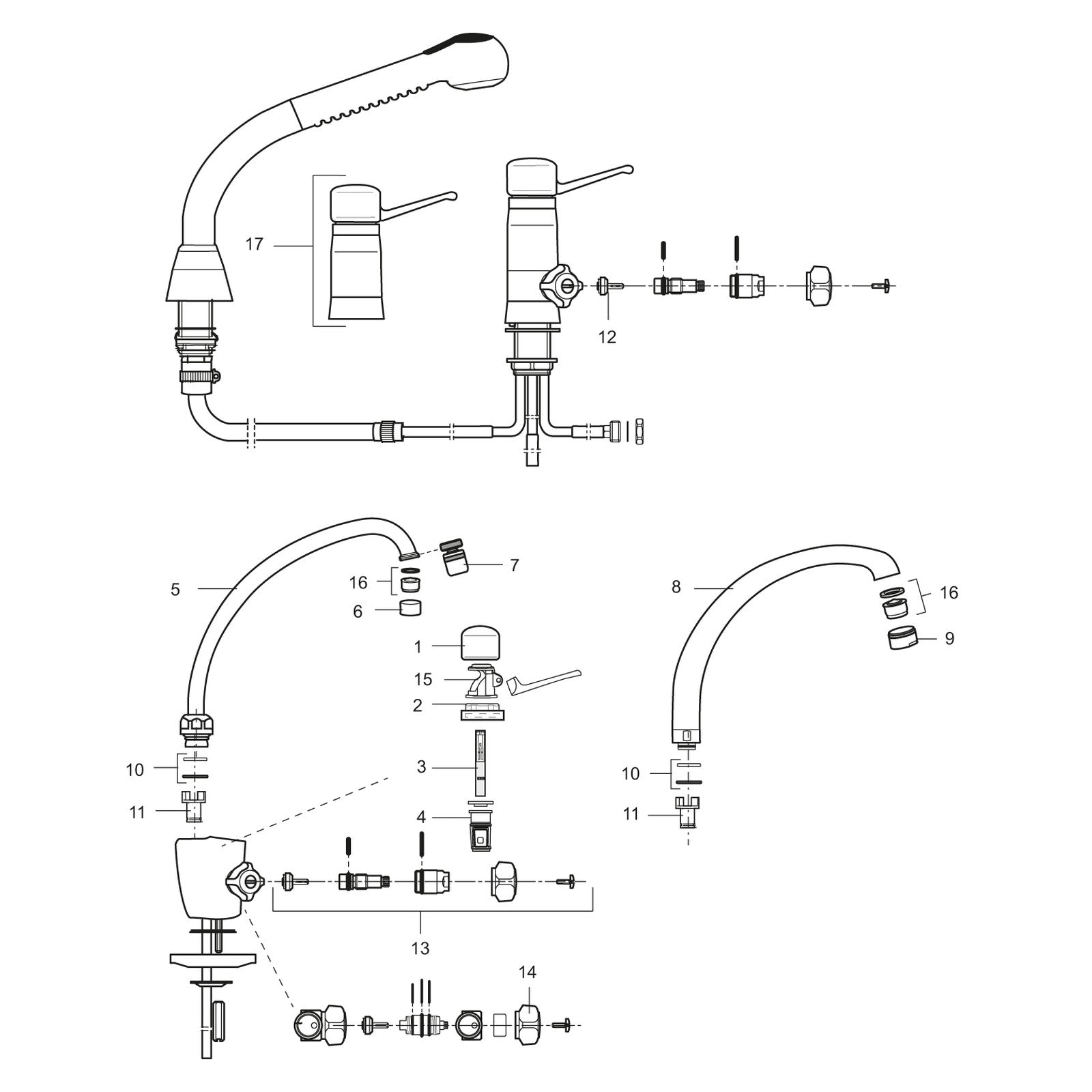 Mora draaibegrenzing 20° voor Mora Temp en Mora Cera High Standard keukenkranen 719166.AE