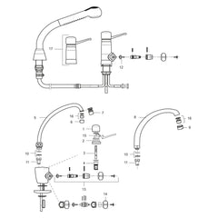 Mora draaibegrenzing 20° voor Mora Temp en Mora Cera High Standard keukenkranen 719166.AE
