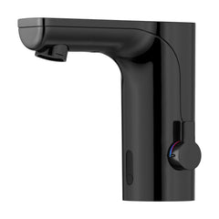 Mora MMIX Tronic elektronische wastafelkraan met temperatuurknop, batterijvoeding, zwart PVD