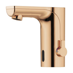 Mora MMIX Tronic elektronische wastafelkraan met temperatuurknop, batterijvoeding, gepolijst koper P