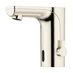 Mora MMIX Tronic elektronische wastafelkraan met temperatuurknop, batterijvoeding, champagne PVD