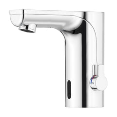 Mora MMIX Tronic elektronische wastafelkraan met temperatuurknop, netvoeding, chroom