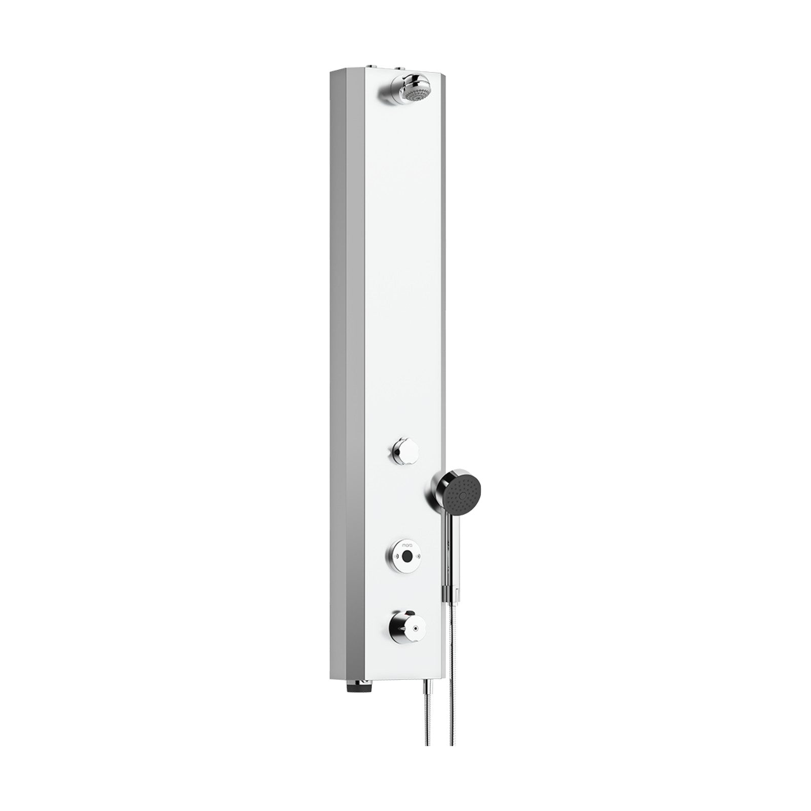 Mora Tronic WMS douchepaneel thermostatisch, netvoeding, aansluiting boven G1/2