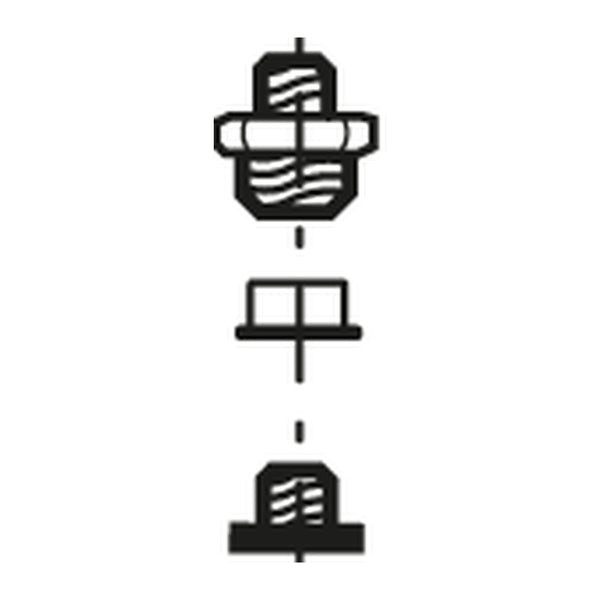 Mora nippel G1/2 met filter en doorstroombegrenzer voor Mora Tronic wastafelkraan 729039.AE