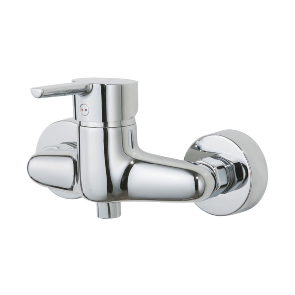 Mora MMIX W1 eengreeps wand-wastafelmengkraan, incl. S-koppelingen, uitloop apart te bestellen, chro