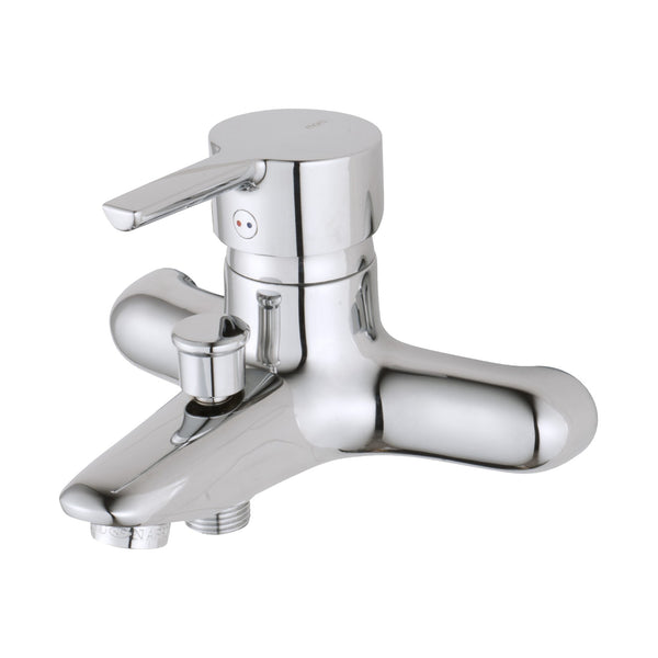 Mora MMIX W1 eengreeps badmengkraan met vaste uitloop en automatische omstelling, incl. S-koppelinge