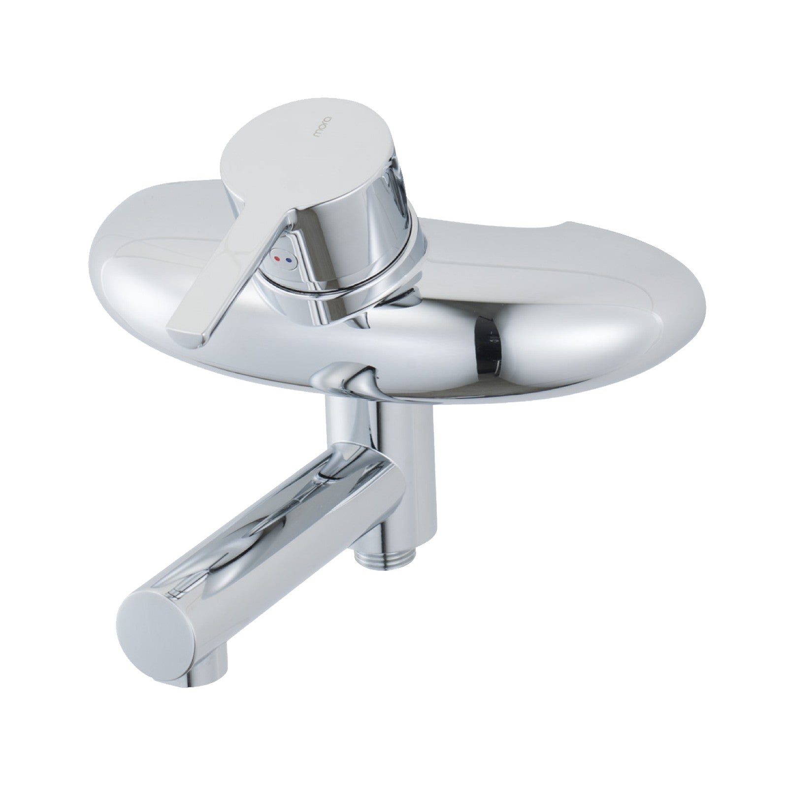 Mora MMIX W5 eenhendel badmengkraan met draaibare uitloop en omstelling, hartmaat 160 mm, chroom